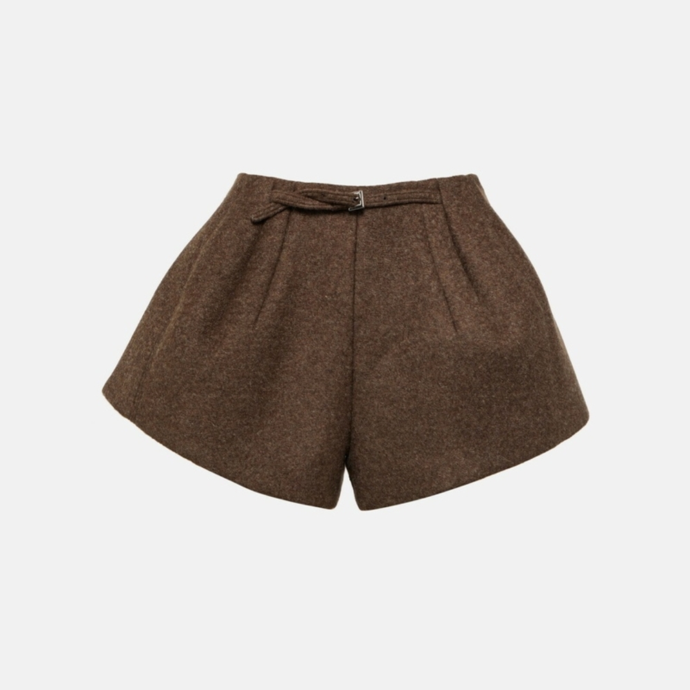 Elegant Brown Women's Shorts